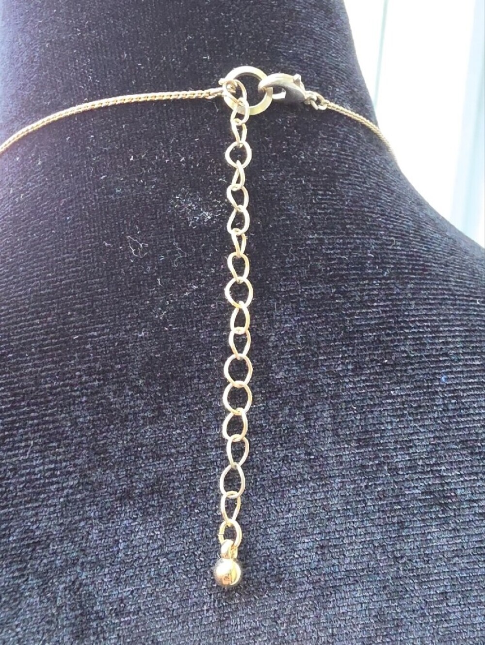 Gold Spike Statement Necklace with Neutral Stone Accents - Picture 5 of 5